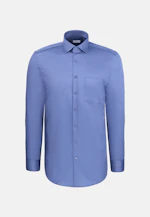 Comfort Chemise d'affaires Uni in Bleu Moyen |  Seidensticker Onlineshop
