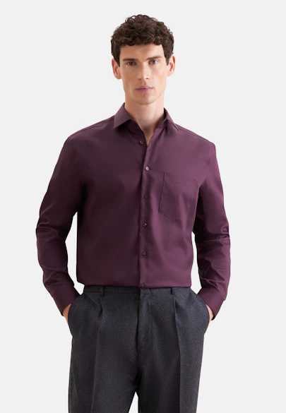 Comfort Business shirt Uni in Rot |  Seidensticker Onlineshop