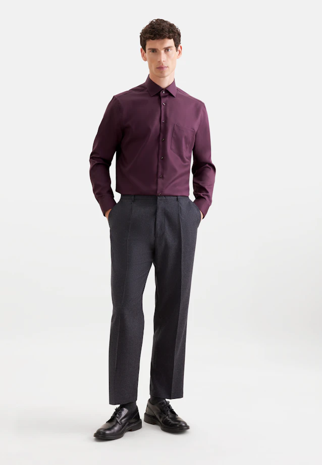 Comfort Business shirt Uni in Rot |  Seidensticker Onlineshop
