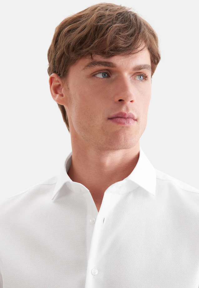 X-Slim Business shirt Structure in Weiß |  Seidensticker Onlineshop