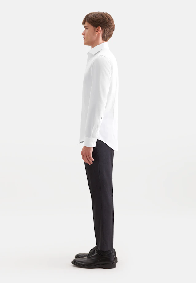 X-Slim Business shirt Structure in Weiß |  Seidensticker Onlineshop