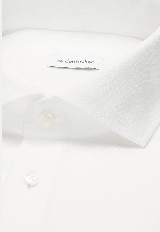 X-Slim Business shirt Structure in Weiß |  Seidensticker Onlineshop