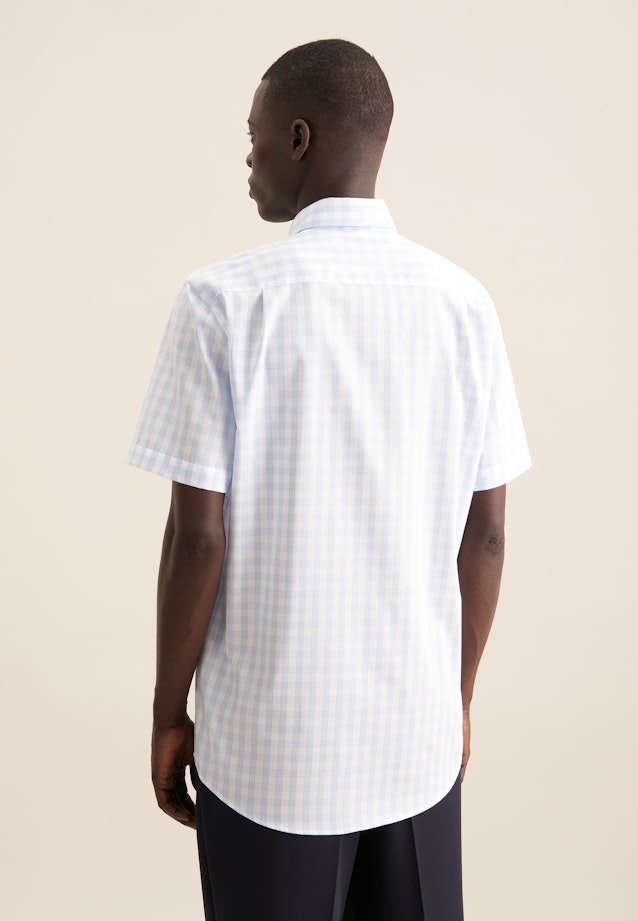 Regular Business Hemd Karo in Hellblau |  Seidensticker Onlineshop