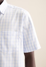 Regular Business Hemd Karo in Hellblau |  Seidensticker Onlineshop