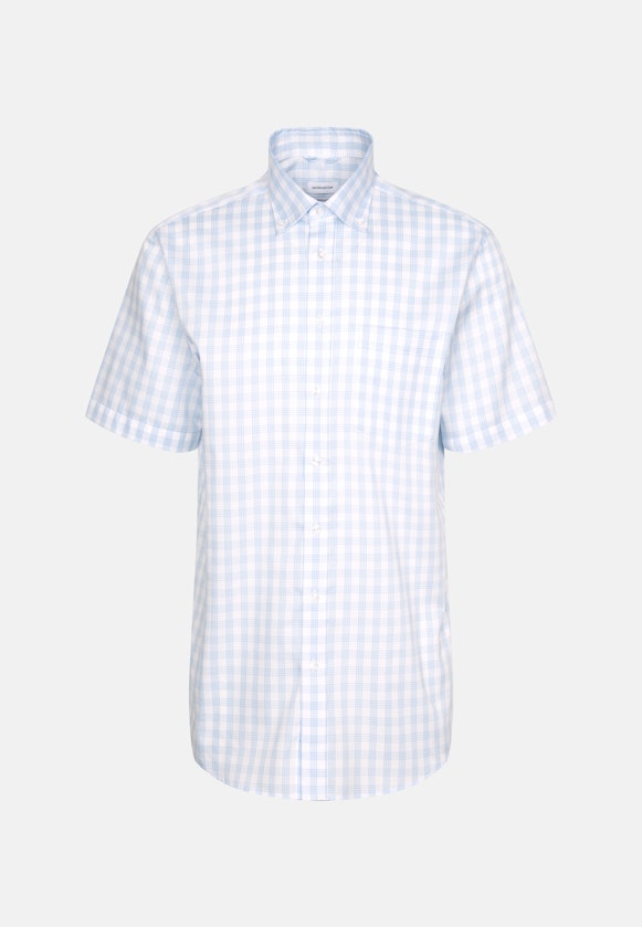 Regular Business Hemd Karo in Hellblau |  Seidensticker Onlineshop