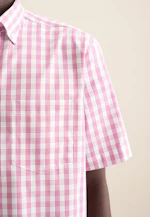 Regular Business Hemd Karo in Rosa/Pink |  Seidensticker Onlineshop