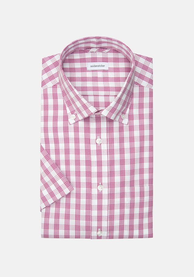 Regular Business Hemd Karo in Rosa/Pink | Seidensticker Onlineshop