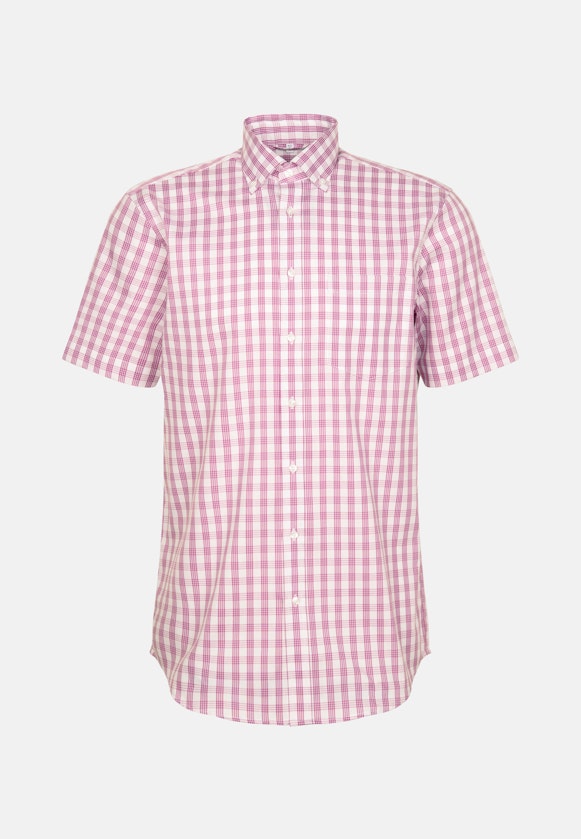 Regular Business shirt Check in Pink |  Seidensticker Onlineshop