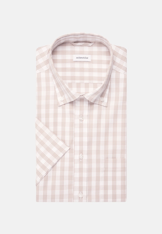 Regular Business Hemd Karo in Beige | Seidensticker Onlineshop