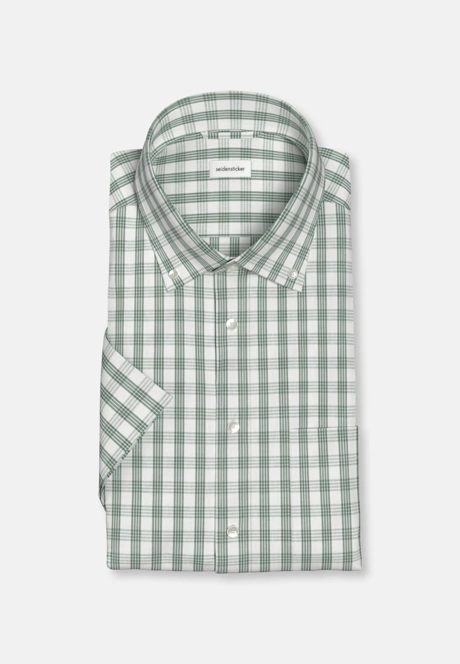 Regular Chemise d'affaires carreaux dans Vert | Boutique en ligne Seidensticker