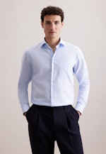 Regular Business Hemd Struktur in Hellblau |  Seidensticker Onlineshop