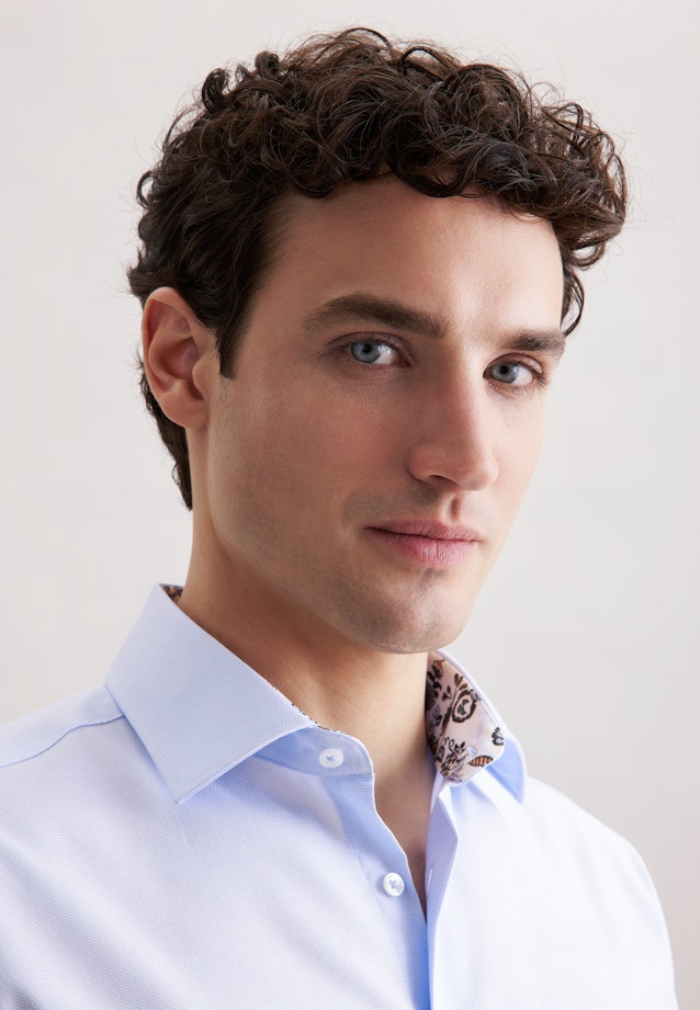 Regular Business Hemd Struktur in Hellblau |  Seidensticker Onlineshop