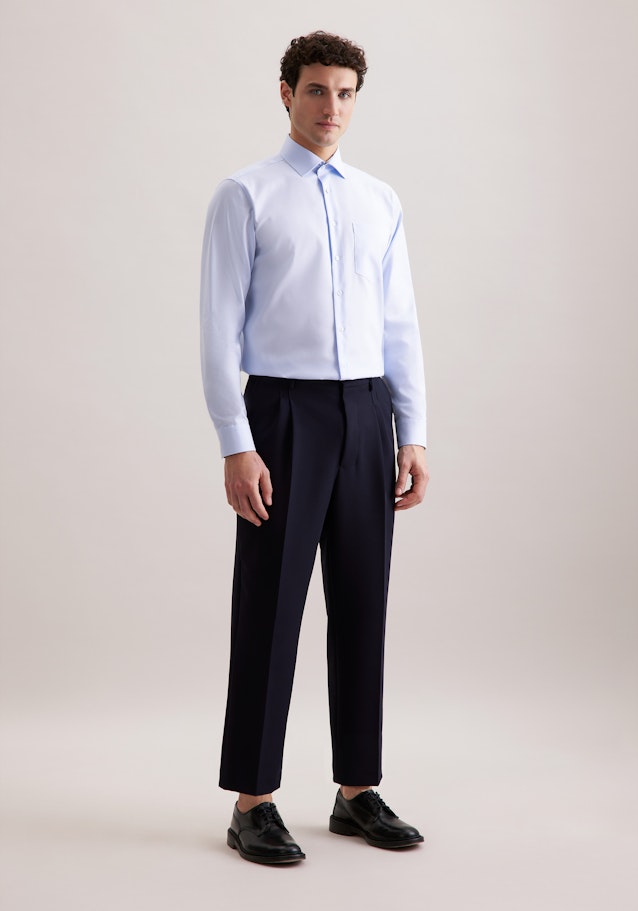 Regular Chemise d'affaires Structure in Bleu Clair | Seidensticker Onlineshop