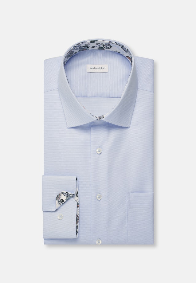 Regular Business Hemd Struktur in Hellblau |  Seidensticker Onlineshop