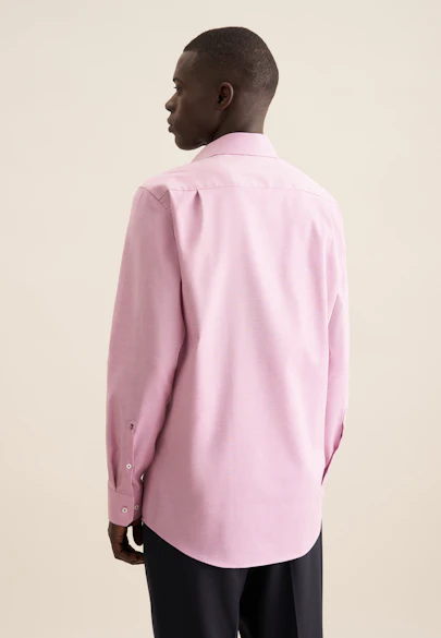 Regular Business Hemd Struktur in Rosa/Pink |  Seidensticker Onlineshop