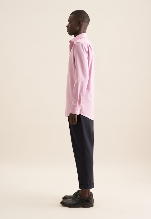 Regular Business Hemd Struktur in Rosa/Pink |  Seidensticker Onlineshop
