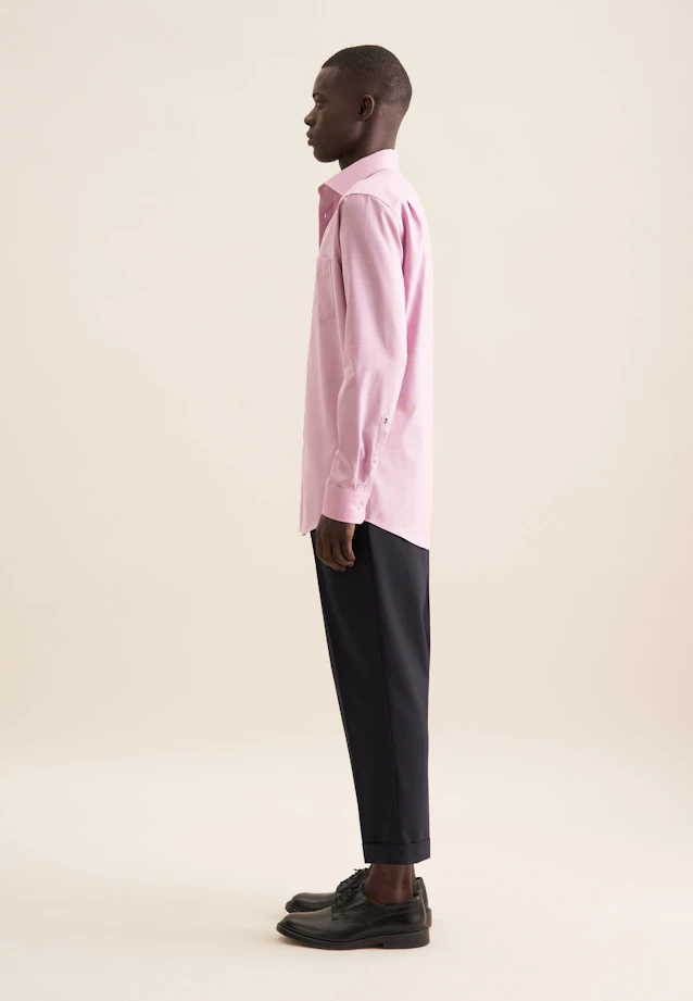 Regular Business Hemd Struktur in Rosa/Pink |  Seidensticker Onlineshop