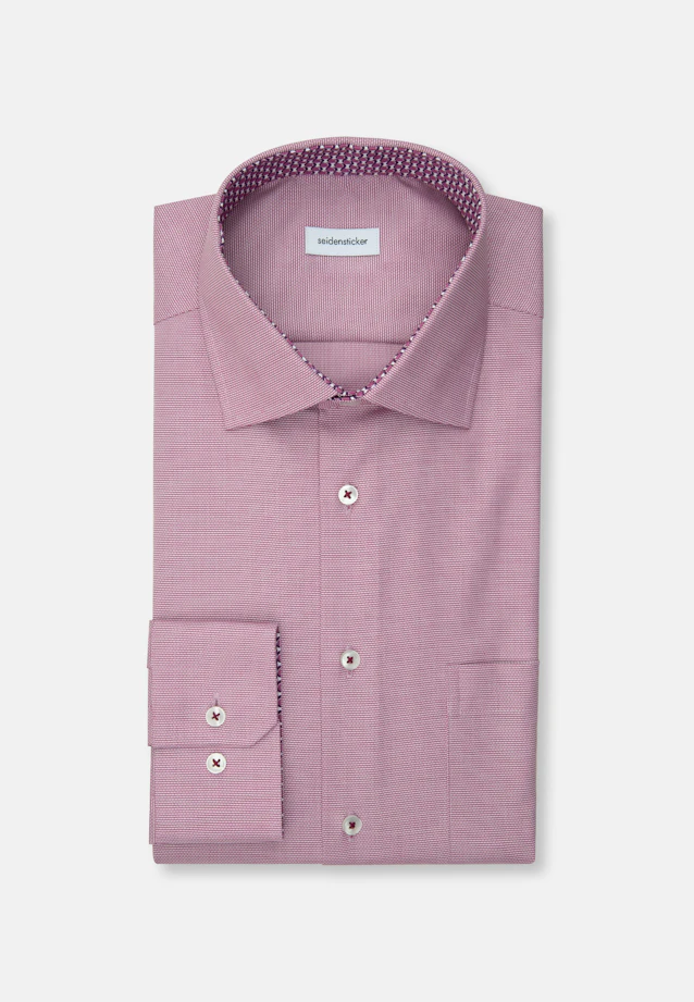 Regular Business Hemd Struktur in Rosa/Pink |  Seidensticker Onlineshop