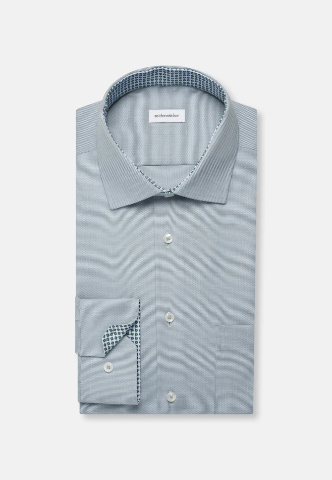 Regular Chemise d'affaires Structure dans Vert | Boutique en ligne Seidensticker