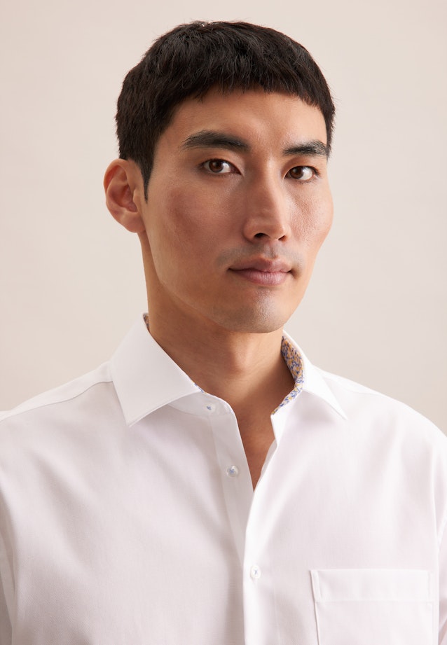 Regular Business shirt Structure in White |  Seidensticker Onlineshop