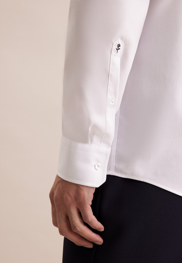 Regular Business shirt Structure in White |  Seidensticker Onlineshop