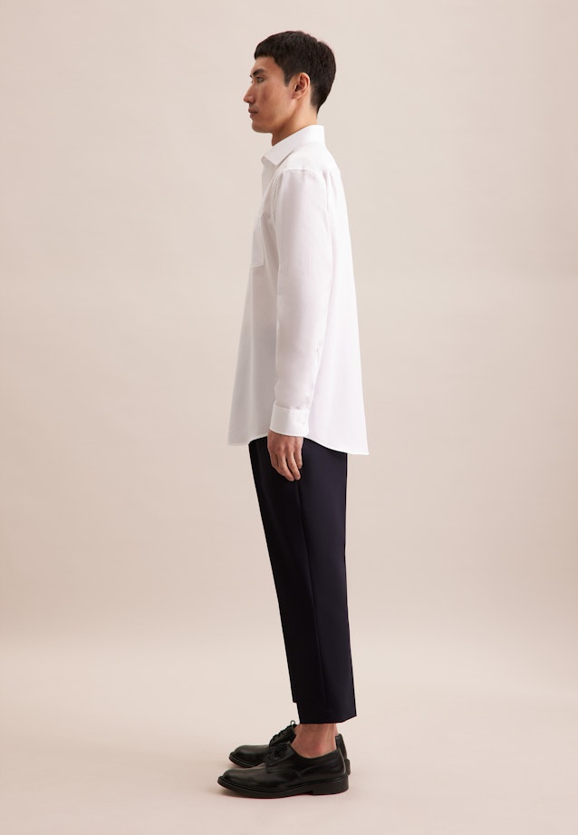Regular Business shirt Structure in White |  Seidensticker Onlineshop