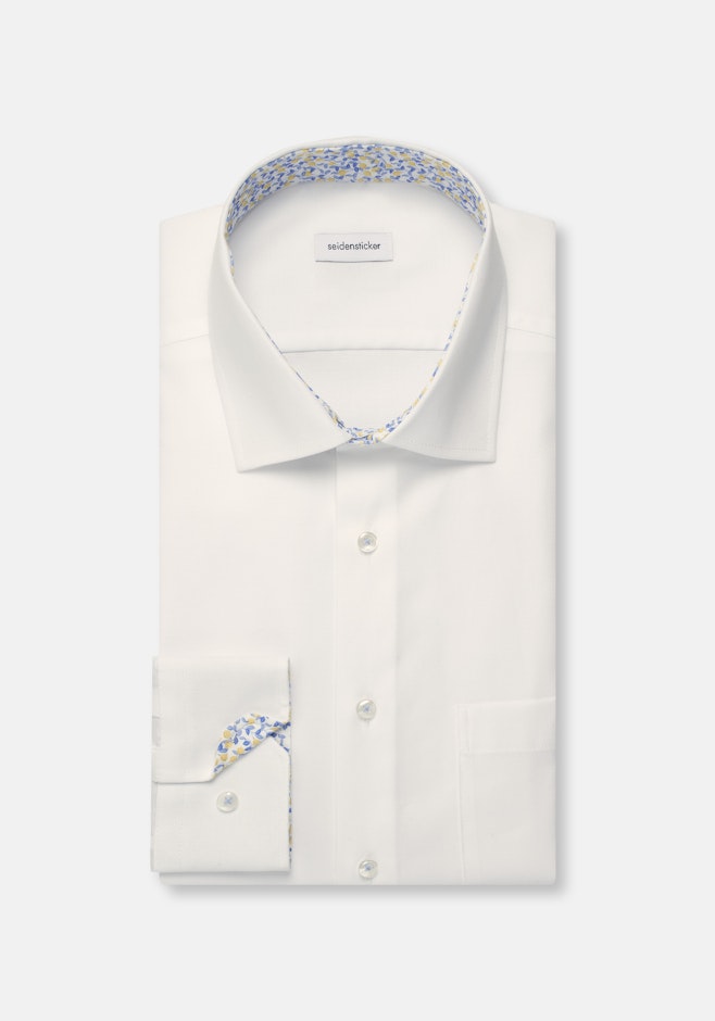 Regular Chemise d'affaires Structure dans Blanc | Boutique en ligne Seidensticker