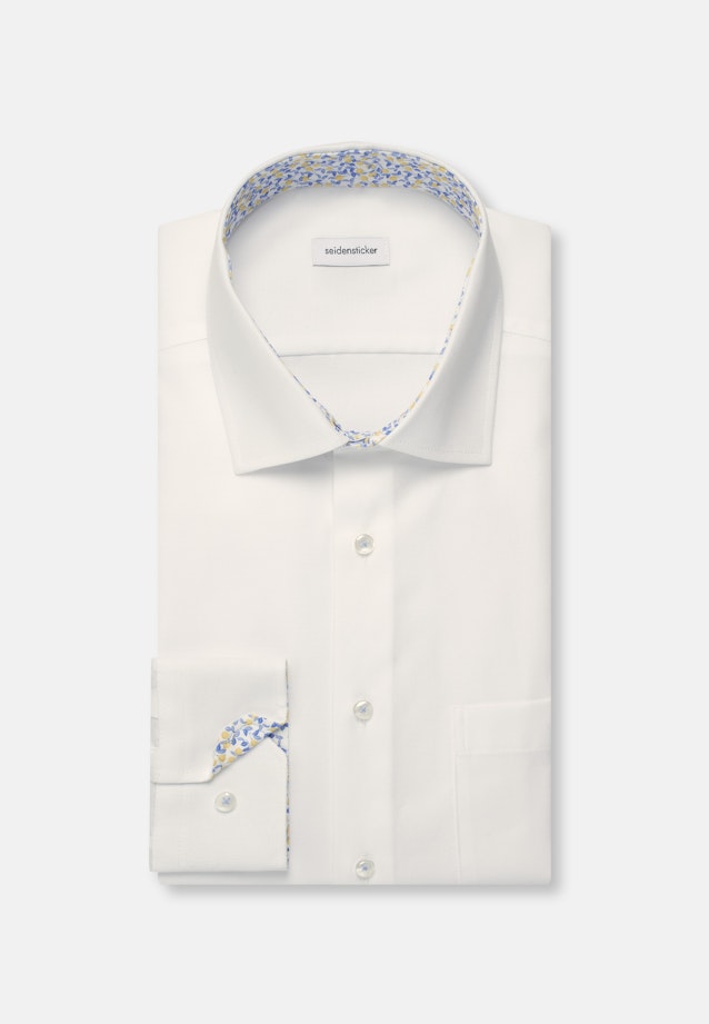 Regular Business shirt Structure in White |  Seidensticker Onlineshop