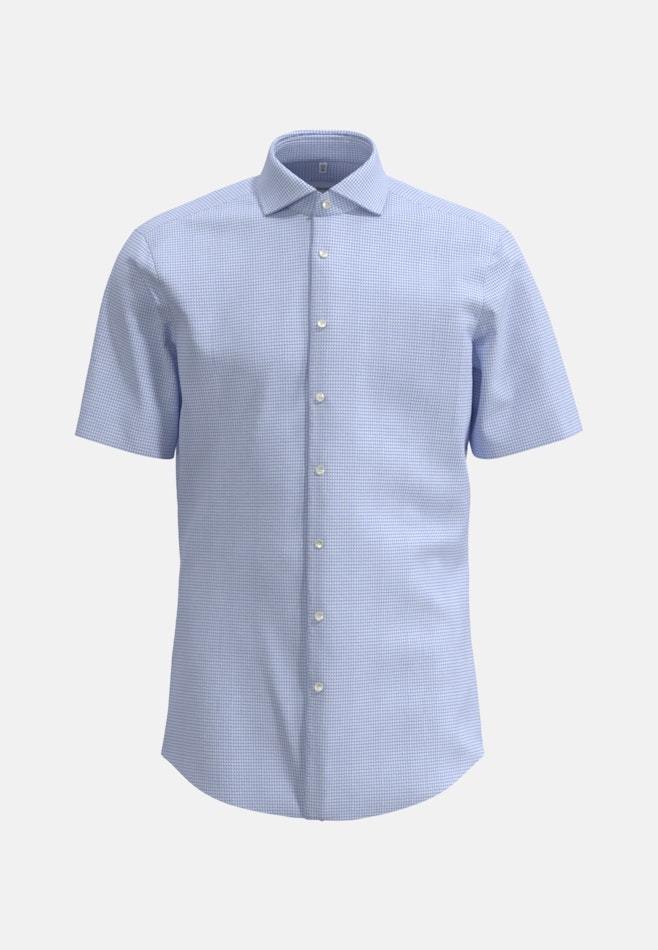 Regular Chemise d'affaires Structure dans Bleu Clair | Boutique en ligne Seidensticker