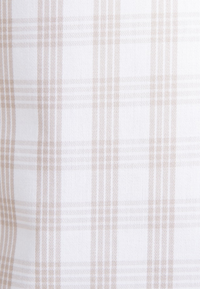 Comfort Business Hemd Karo in Beige |  Seidensticker Onlineshop