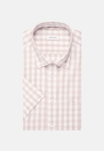 Comfort Business Hemd Karo in Beige |  Seidensticker Onlineshop
