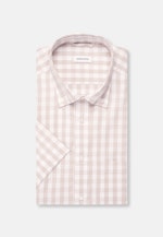 Comfort Business Hemd Karo in Beige |  Seidensticker Onlineshop