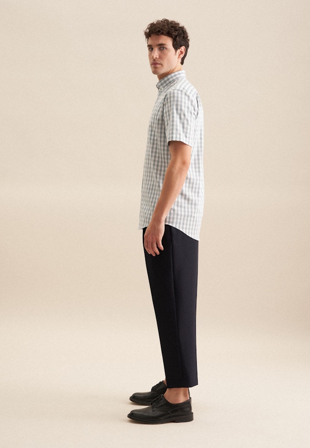 Comfort Business Hemd Karo in Grün |  Seidensticker Onlineshop