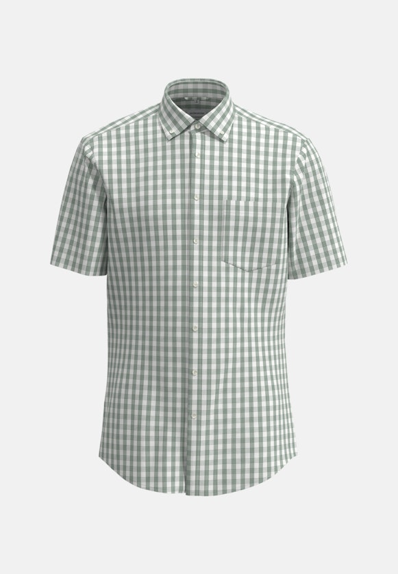 Comfort Business Hemd Karo in Grün |  Seidensticker Onlineshop