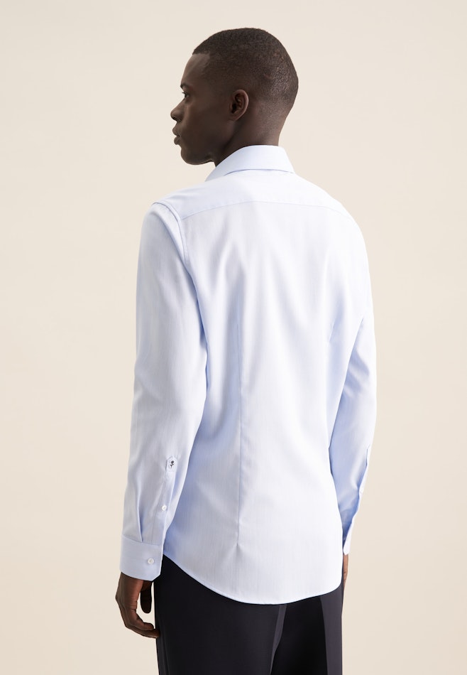 Slim Performance shirt Structure in Light Blue | Seidensticker online shop