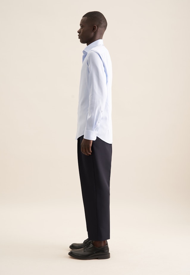 Slim Performance shirt Structure in Light Blue |  Seidensticker Onlineshop