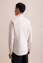 Slim Performance-Hemd Struktur in Beige |  Seidensticker Onlineshop