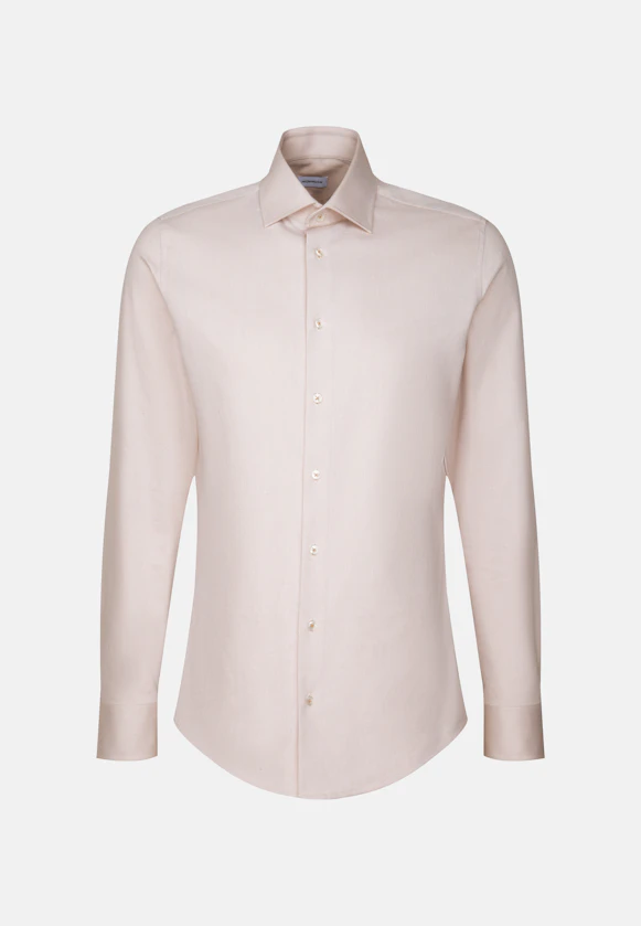 Slim Performance-Hemd Struktur in Beige |  Seidensticker Onlineshop