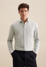 Slim Performance-Hemd Struktur in Grün |  Seidensticker Onlineshop