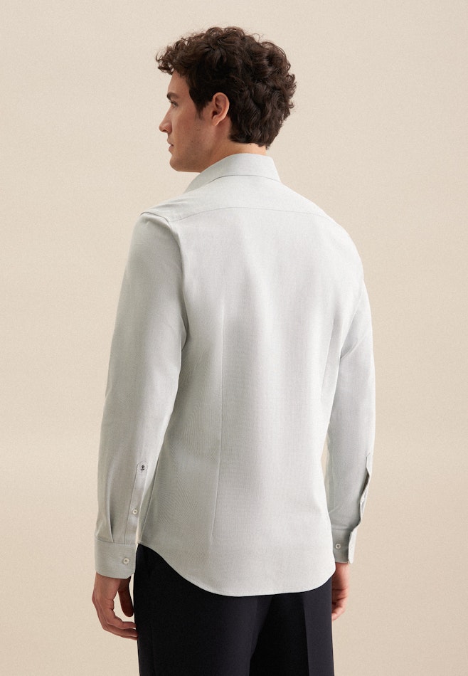 Slim Performance shirt Structure in Green | Seidensticker online shop