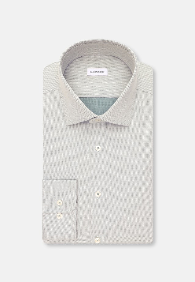 Slim Performance-Hemd Struktur in Grün |  Seidensticker Onlineshop