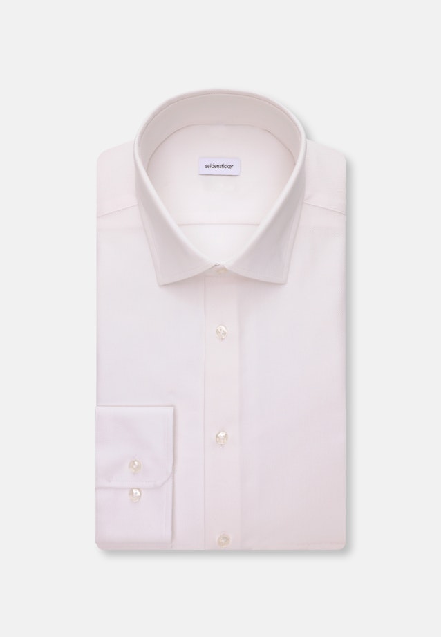 Slim Performance-Hemd Struktur in Weiß |  Seidensticker Onlineshop