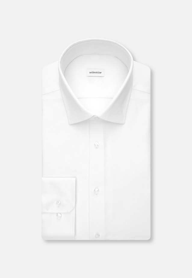 Slim Performance-Hemd Struktur in Weiß |  Seidensticker Onlineshop
