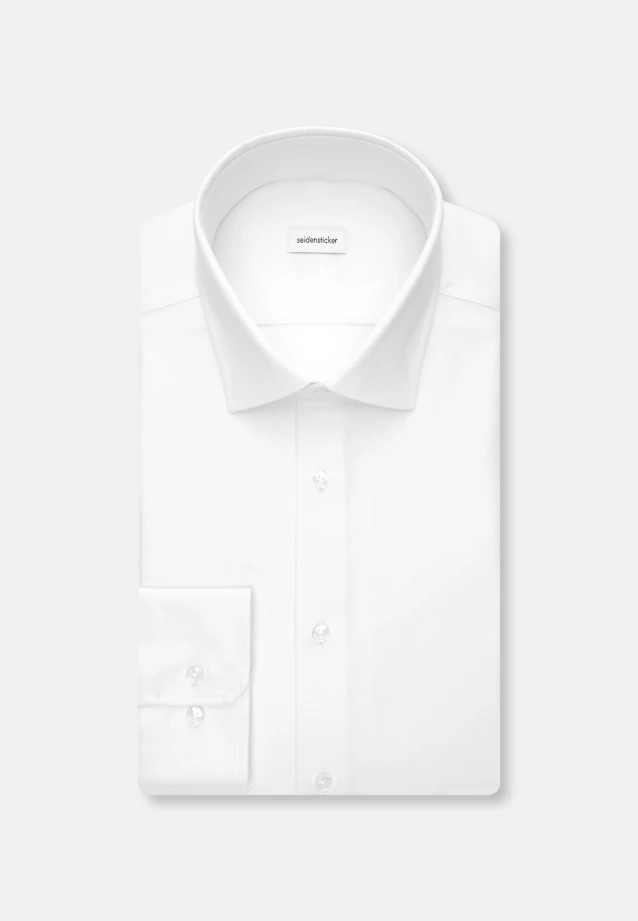 Slim Performance-Hemd Struktur in Weiß |  Seidensticker Onlineshop
