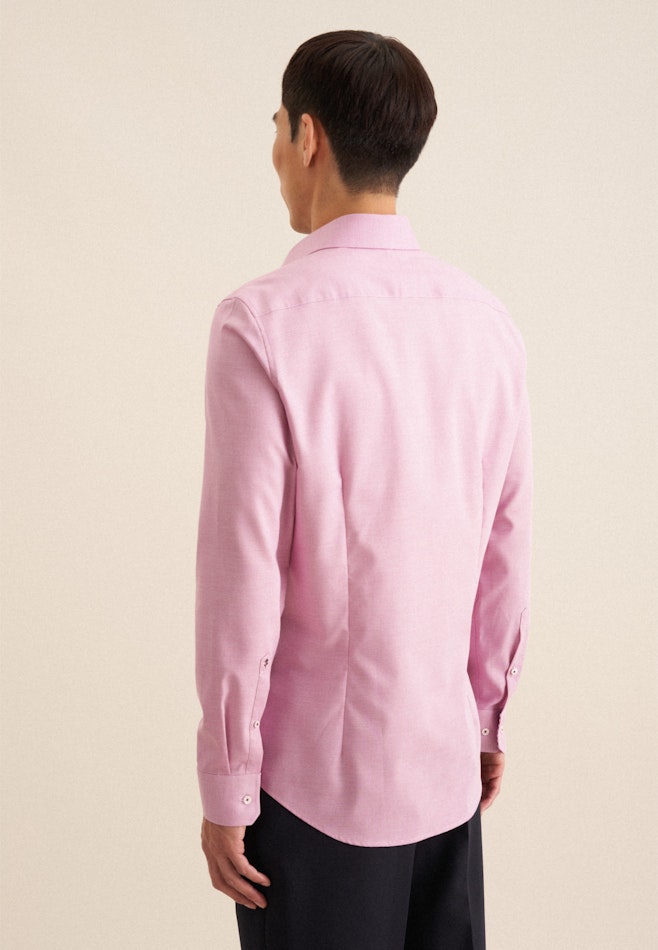 Slim Business Hemd Struktur in Rosa/Pink | Seidensticker Onlineshop