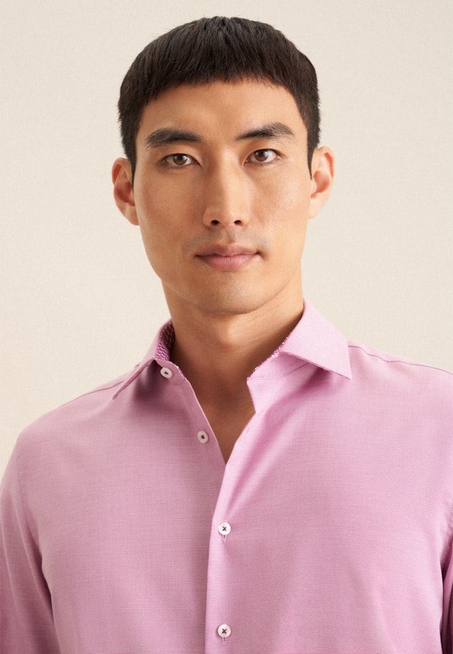 Slim Business Hemd Struktur in Rosa/Pink |  Seidensticker Onlineshop
