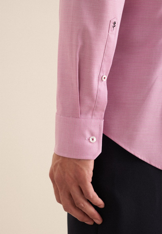 Slim Business Hemd Struktur in Rosa/Pink |  Seidensticker Onlineshop