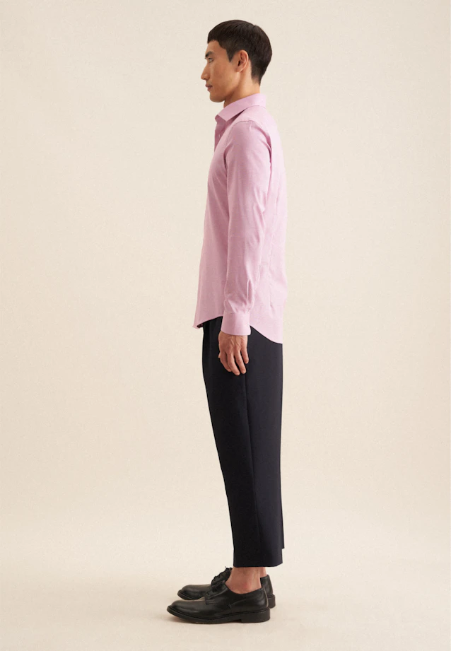 Slim Business Hemd Struktur in Rosa/Pink |  Seidensticker Onlineshop
