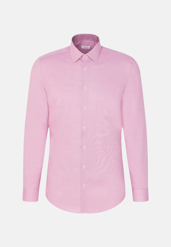 Slim Business Hemd Struktur in Rosa/Pink |  Seidensticker Onlineshop