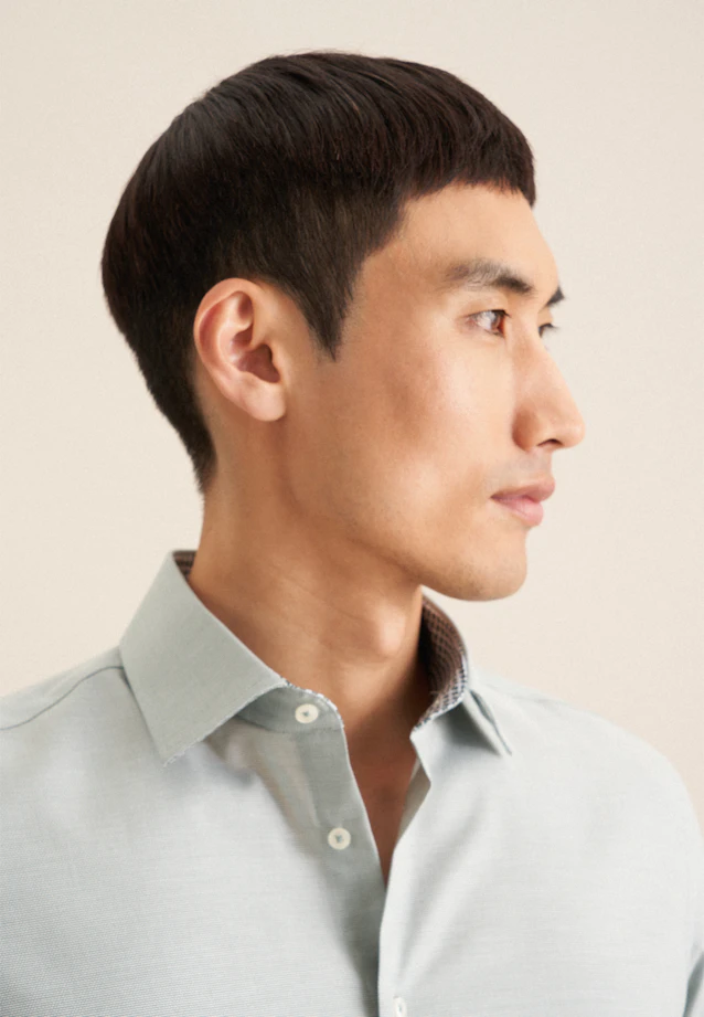 Slim Business shirt Structure in Green |  Seidensticker Onlineshop